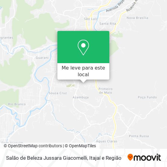 Salão de Beleza Jussara Giacomelli mapa