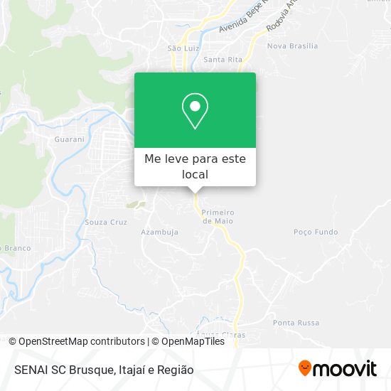 SENAI SC Brusque mapa