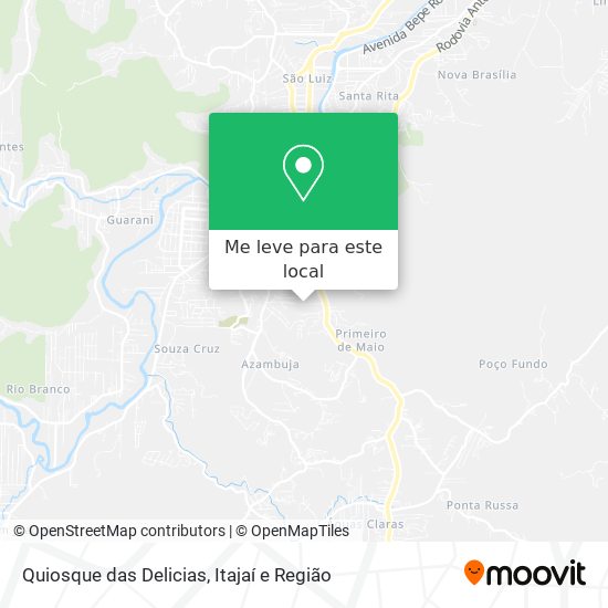 Quiosque das Delicias mapa