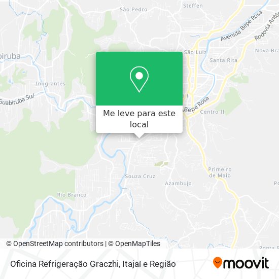 Oficina Refrigeração Graczhi mapa