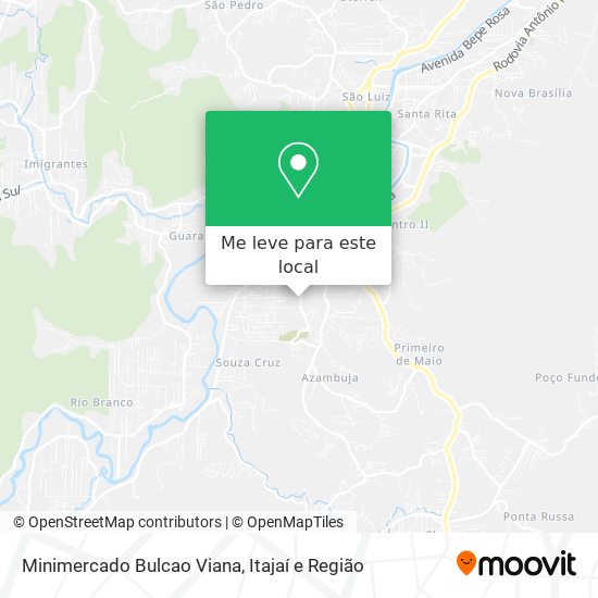 Minimercado Bulcao Viana mapa