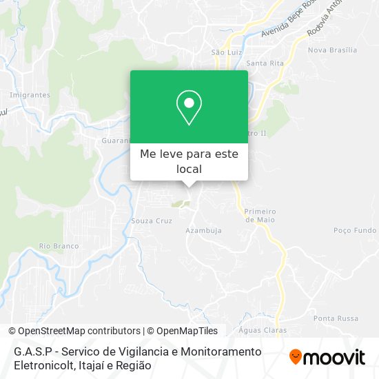 G.A.S.P - Servico de Vigilancia e Monitoramento Eletronicolt mapa