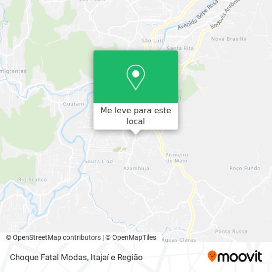 Choque Fatal Modas mapa