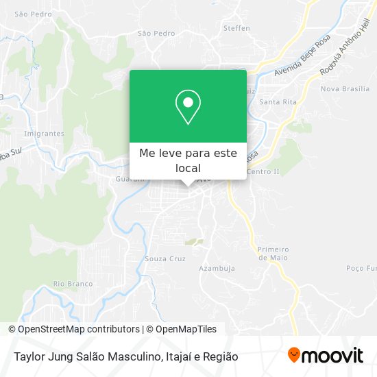 Taylor Jung Salão Masculino mapa