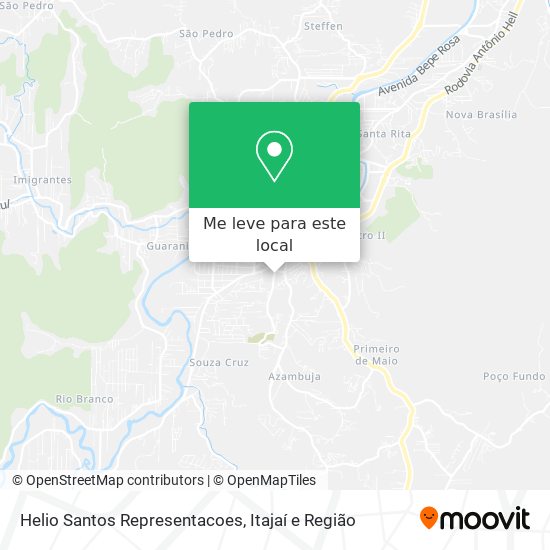 Helio Santos Representacoes mapa