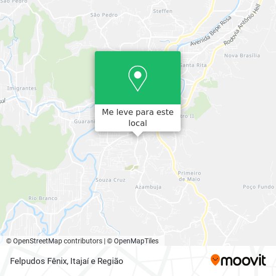 Felpudos Fênix mapa