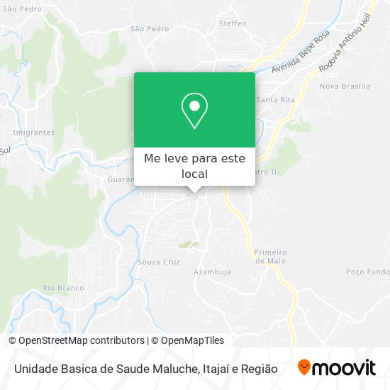 Unidade Basica de Saude Maluche mapa