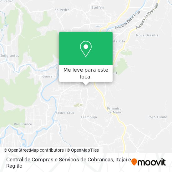 Central de Compras e Servicos de Cobrancas mapa