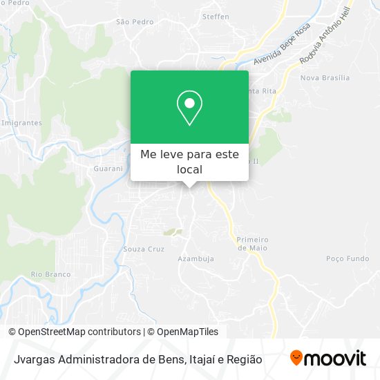 Jvargas Administradora de Bens mapa