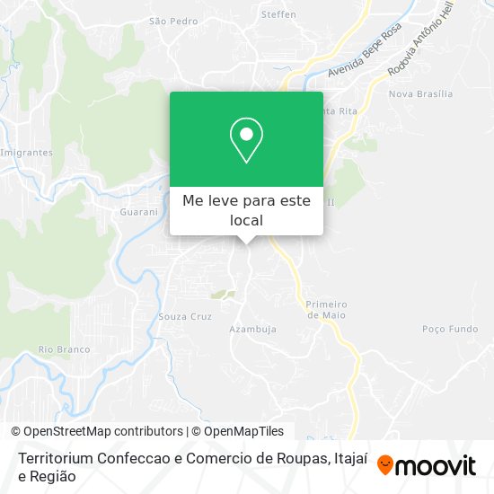 Territorium Confeccao e Comercio de Roupas mapa