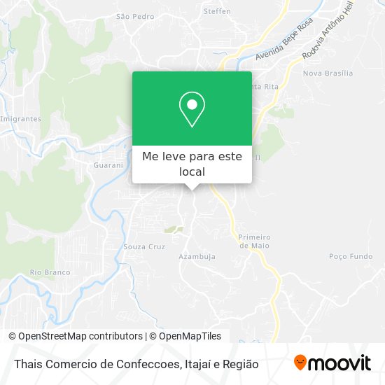 Thais Comercio de Confeccoes mapa