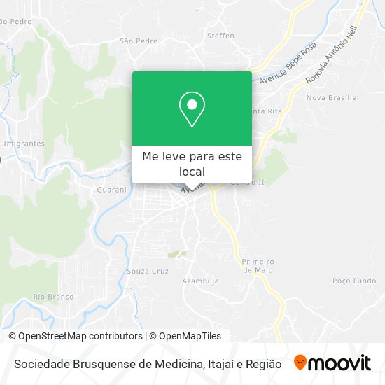 Sociedade Brusquense de Medicina mapa