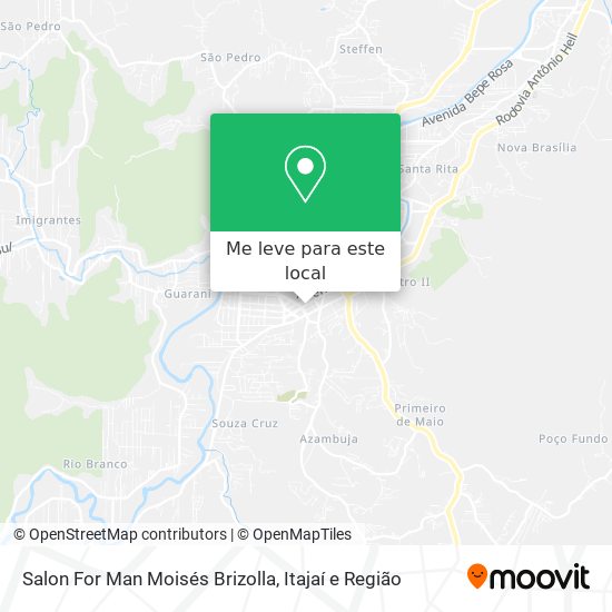Salon For Man Moisés Brizolla mapa