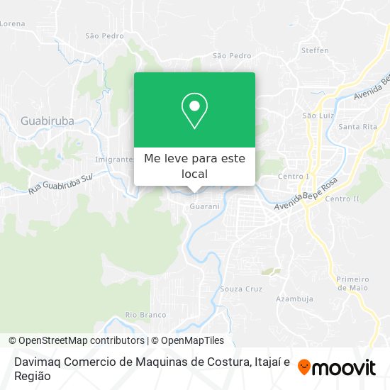 Davimaq Comercio de Maquinas de Costura mapa