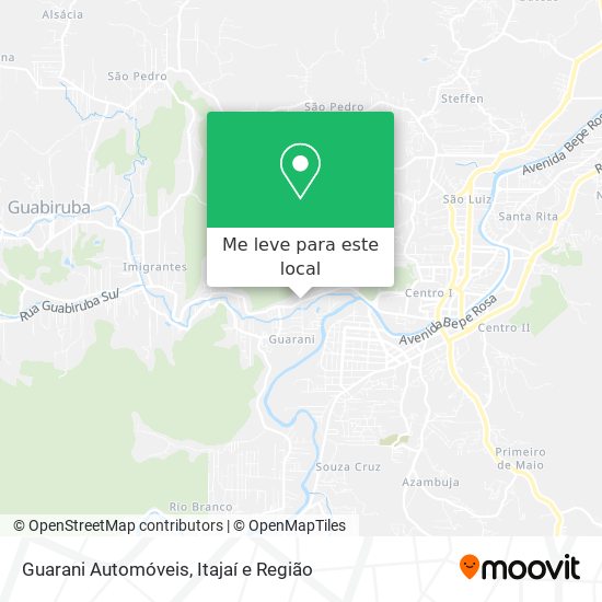 Guarani Automóveis mapa