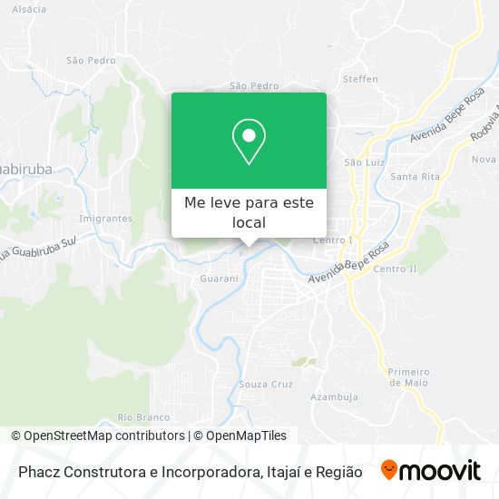 Phacz Construtora e Incorporadora mapa