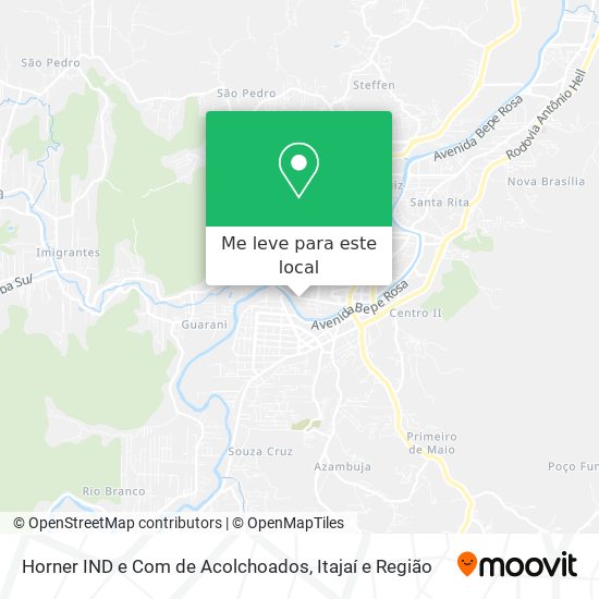 Horner IND e Com de Acolchoados mapa