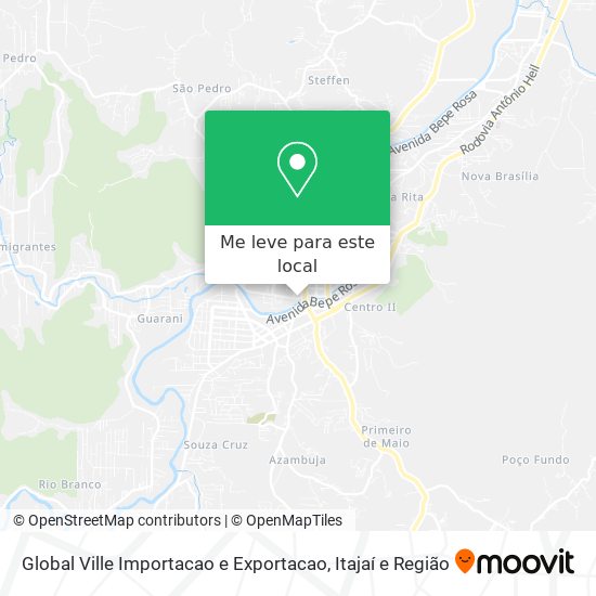 Global Ville Importacao e Exportacao mapa