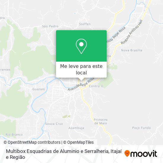 Multibox Esquadrias de Aluminio e Serralheria mapa