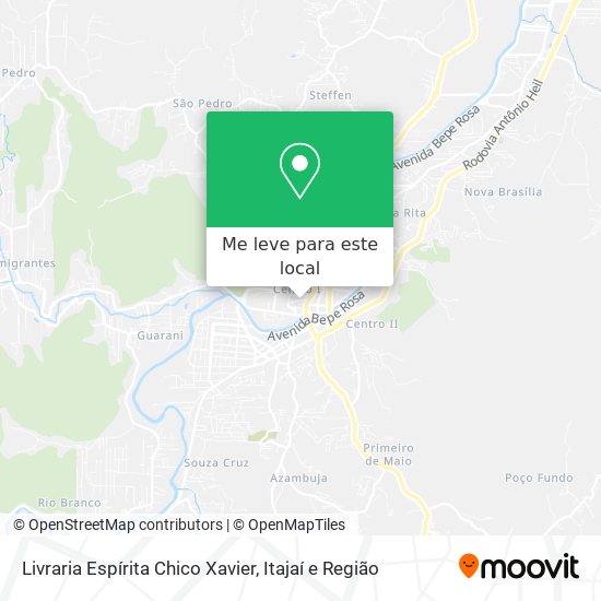 Livraria Espírita Chico Xavier mapa