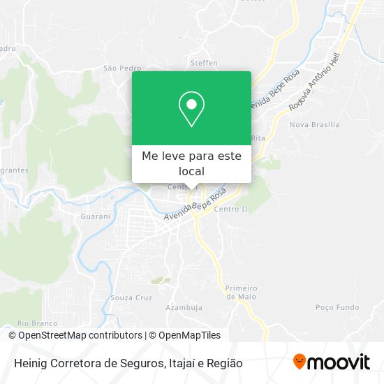 Heinig Corretora de Seguros mapa