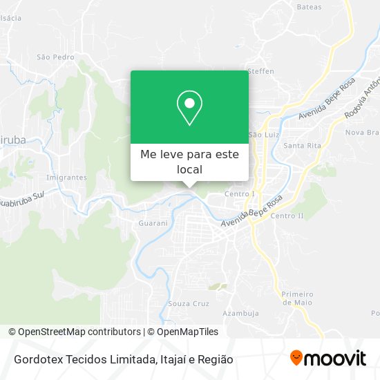 Gordotex Tecidos Limitada mapa