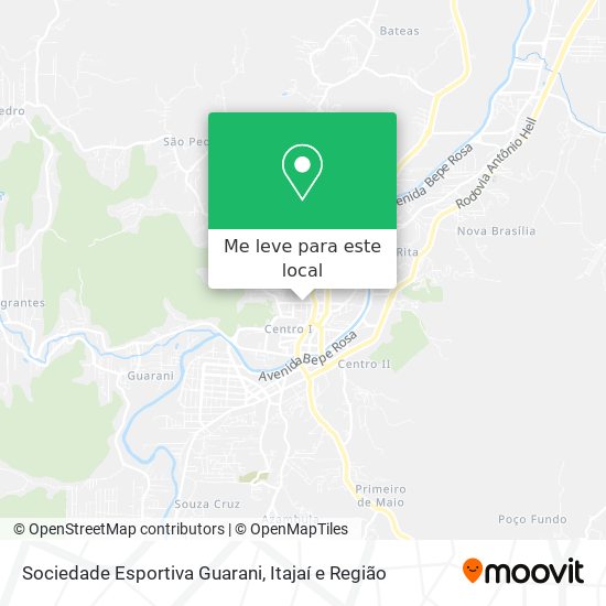 Sociedade Esportiva Guarani mapa