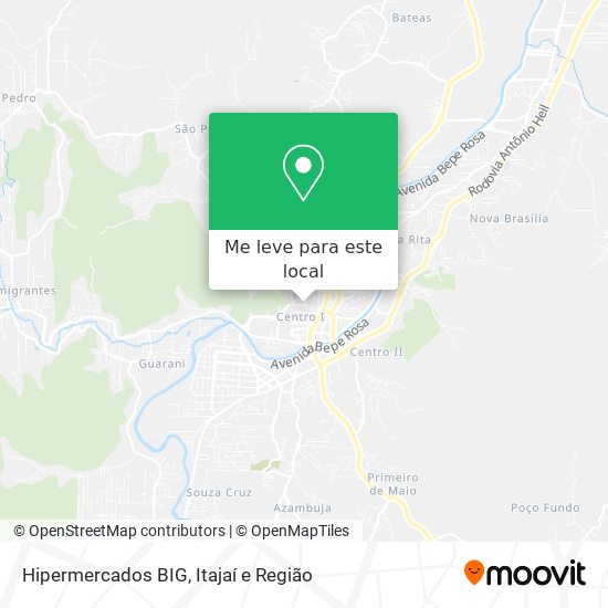 Hipermercados BIG mapa