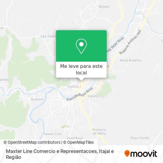 Master Line Comercio e Representacoes mapa