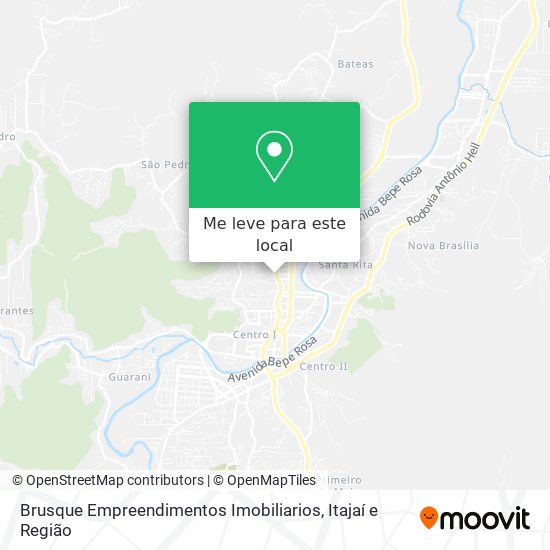 Brusque Empreendimentos Imobiliarios mapa