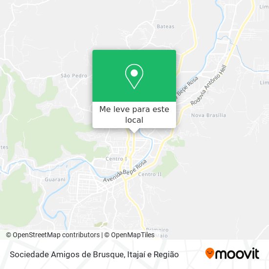 Sociedade Amigos de Brusque mapa