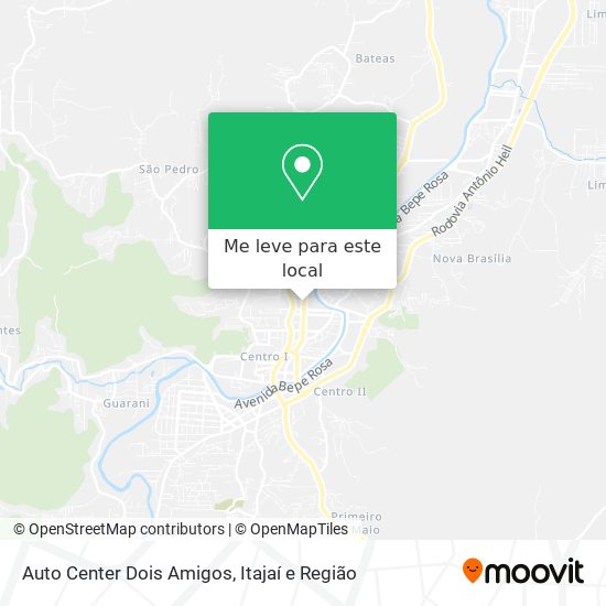 Auto Center Dois Amigos mapa