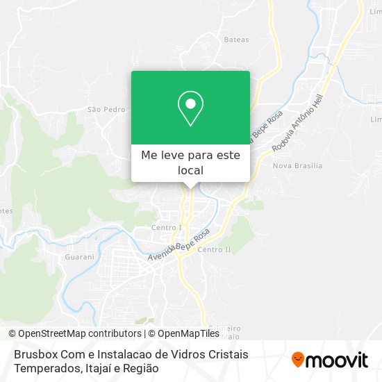 Brusbox Com e Instalacao de Vidros Cristais Temperados mapa