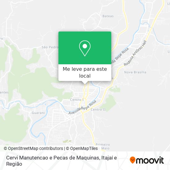 Cervi Manutencao e Pecas de Maquinas mapa