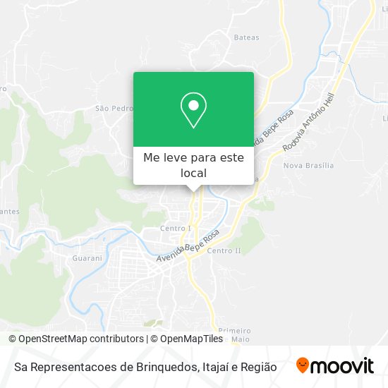 Sa Representacoes de Brinquedos mapa