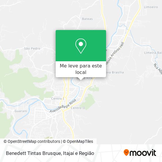 Benedett Tintas Brusque mapa