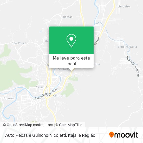 Auto Peças e Guincho Nicoletti mapa