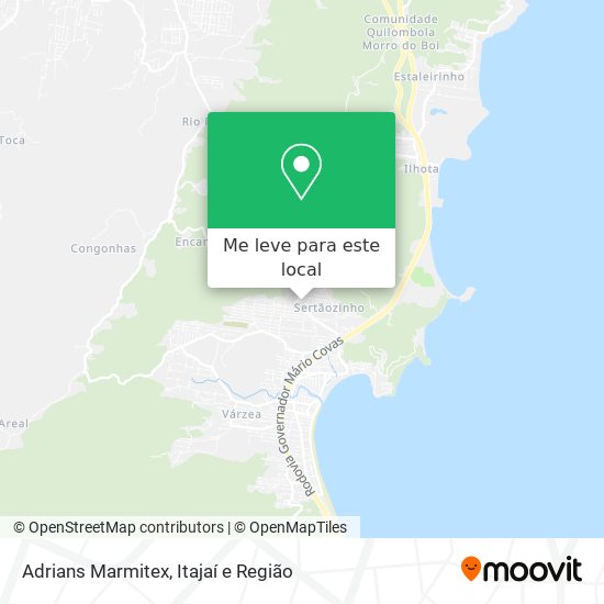 Adrians Marmitex mapa