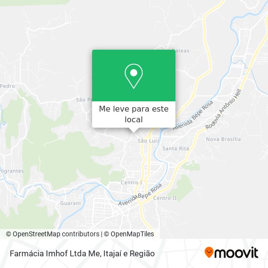 Farmácia Imhof Ltda Me mapa