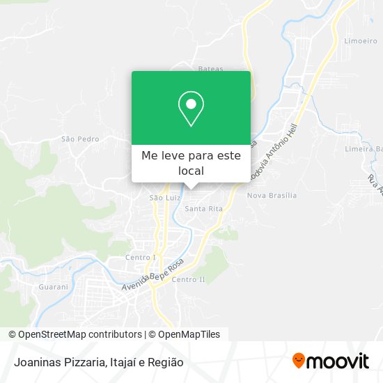 Joaninas Pizzaria mapa