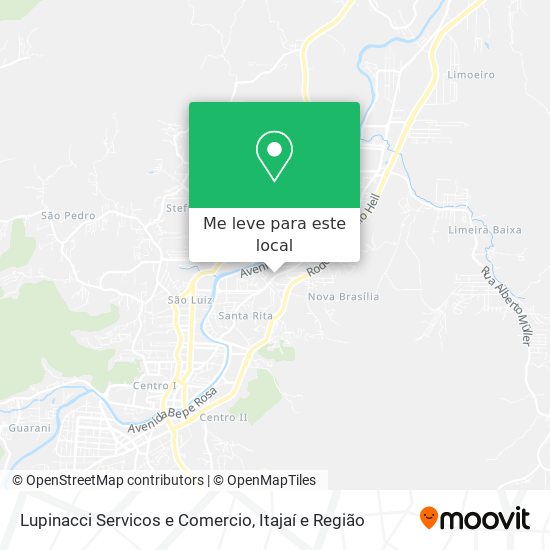 Lupinacci Servicos e Comercio mapa