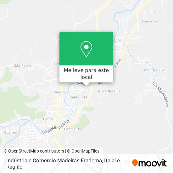 Indústria e Comércio Madeiras Fradema mapa