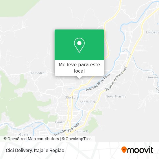 Cici Delivery mapa