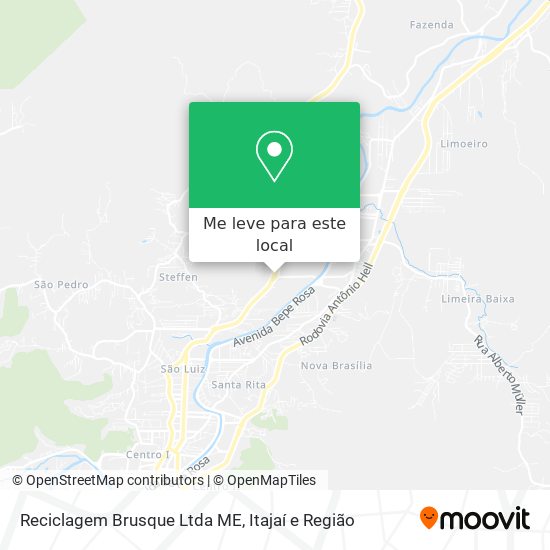 Reciclagem Brusque Ltda ME mapa