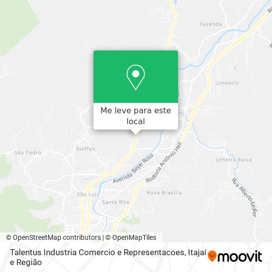 Talentus Industria Comercio e Representacoes mapa