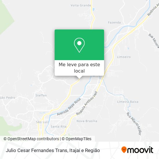 Julio Cesar Fernandes Trans mapa