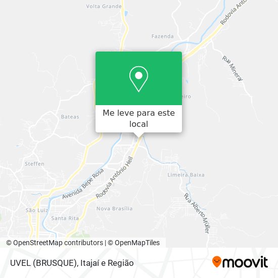 UVEL (BRUSQUE) mapa