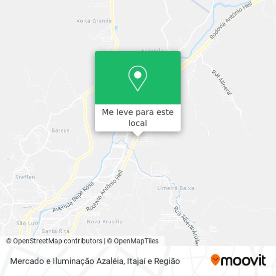 Mercado e Iluminação Azaléia mapa