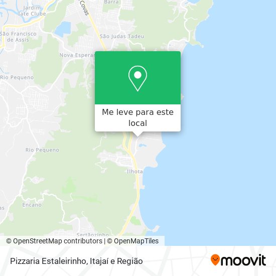 Pizzaria Estaleirinho mapa