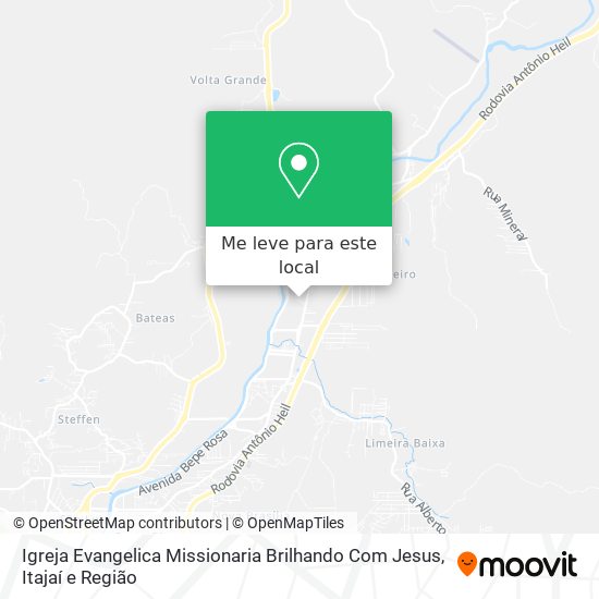 Igreja Evangelica Missionaria Brilhando Com Jesus mapa